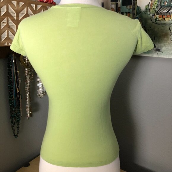 Y2K Hard Rock Cafe Hollywood Graphic Ringer T Shirt - Picture 4 of 7